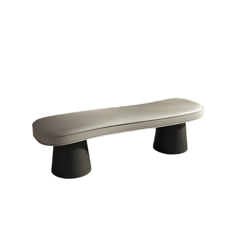 Banc de rangement Talayia, Gris clair, H 16,92 po x l 59,05 po x P 15,74 po