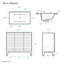 Cascade 36" Freestanding Bathroom Vanity in Black with White Scratch Resistant Ceramic Sink Top-98796176