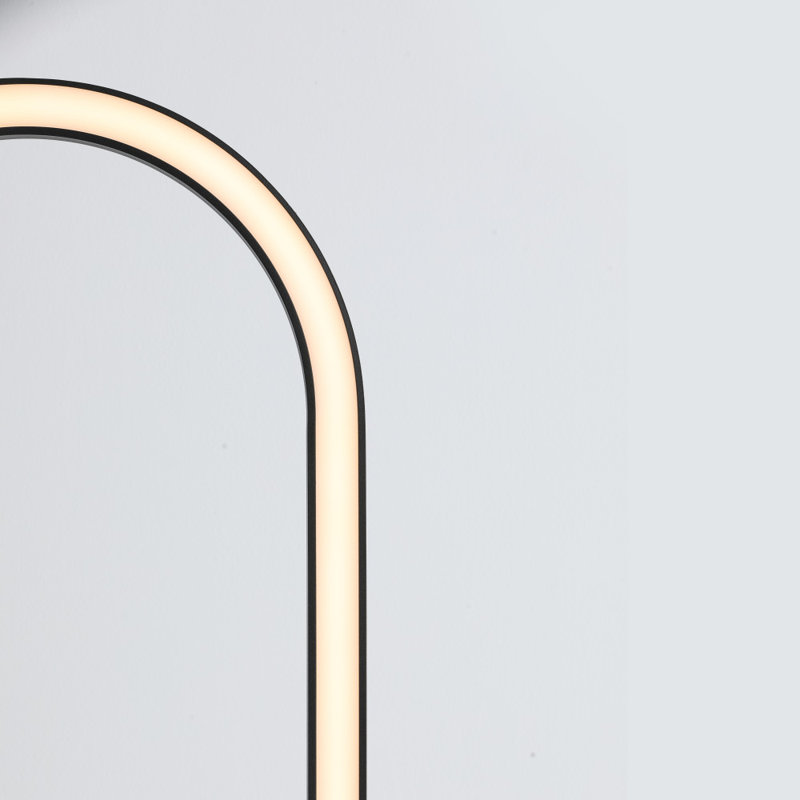 53.9'' Matte LED Task Floor Lamp Set