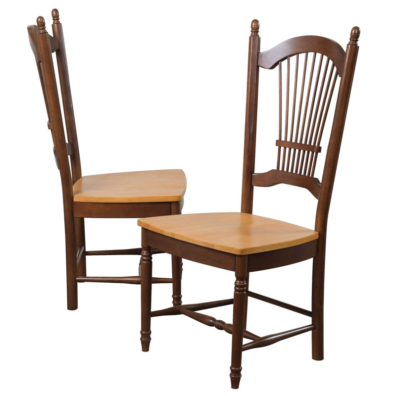 Liudger 18'' H Side Chair, Rich Honey Light Oak