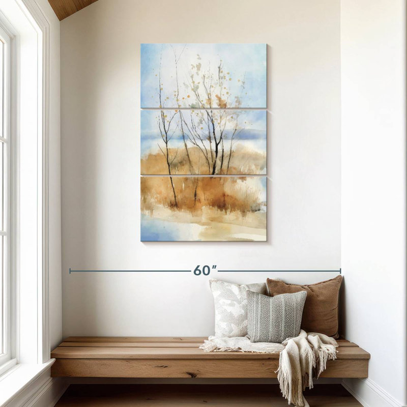 Harnek Calm River Trees II, H 45 po x l 28 po