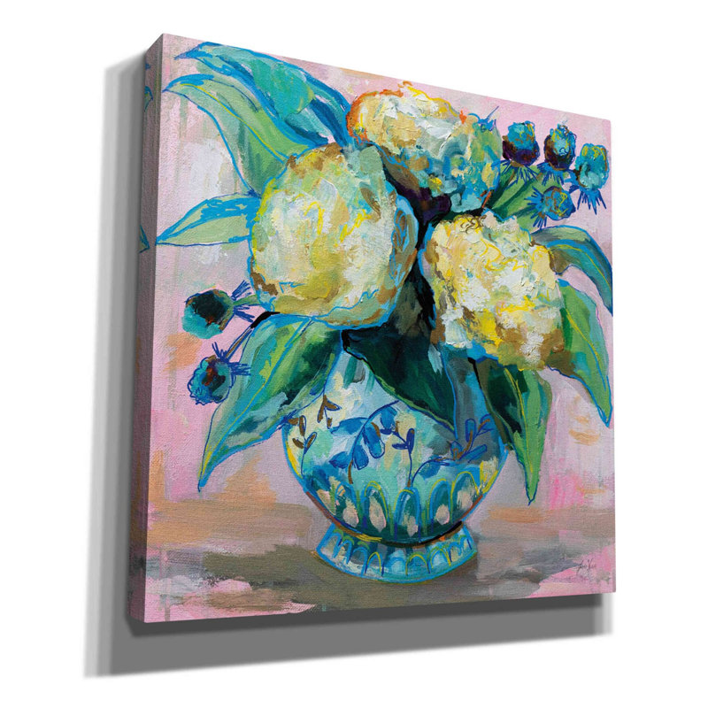 «Ginger Jar I» par Jeanette Vertentes, art mural sur toile, H 18 po x l 18 po x P 0,5 po