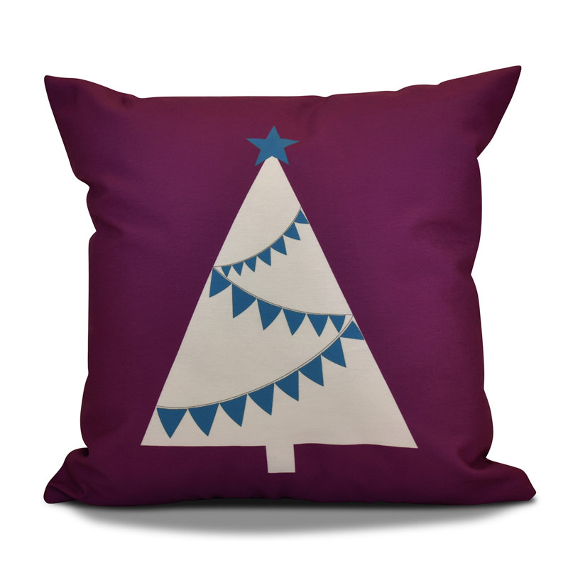 Housse et insert de coussin d'arbre de Noël Jump for Joy, H 26 po x l 26 po, Mauve