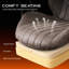 Chaise de bureau pivotante ergonomique Albaugh avec vérin à gaz réglable-396355573