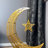Crescent & Star Metal Islamic Table Décor – Elegant Ramadan and Eid Home Sculpture-128859535
