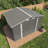 10 X 8 FT Outdoor Storage Shed, Large Metal Storage Shed, Lockable Door And Air Vent, Clear Window Garden Tool Shed For Bicycles, Tools, S, Backyards, Patios, Lawns - Gray-119306984