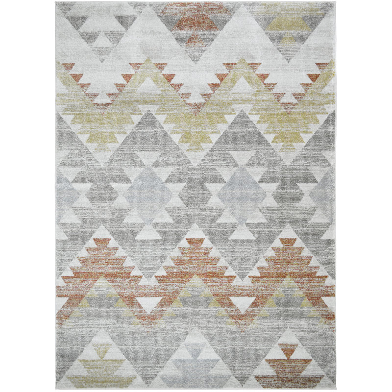 Tapis rouille Barcelona Camino, Rectangle 5 pi 3 po x 7 pi 3 po