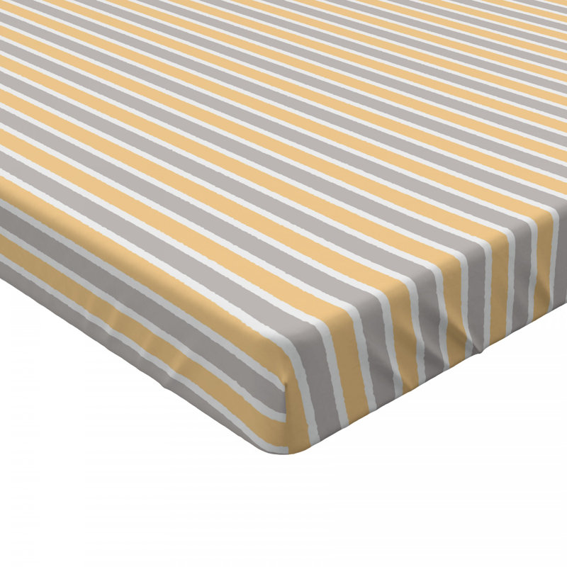 Microfiber Striped Fitted Sheet, Queen Fitted Sheet, Striped 6