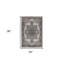 2' X 3' Taupe Medallion Power Loom Area Rug