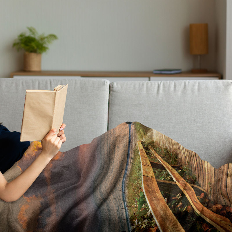 Hand Woven Throw Blanket, 50" x 60"