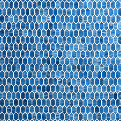 Whisper 11.61" x 11.73" Polished Mini Picket Glass Mosaic Wall Tile (0.94 Sq. Ft. / each)