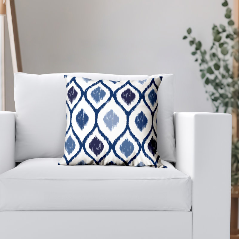 Americanflat Throw Pillow - Sewn-In Insert - Polyester - Diamond Pattern, 16"x16", Diamond
