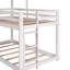 Lit superposé simple au-dessus d'un lit simple en bois avec toit-920227528