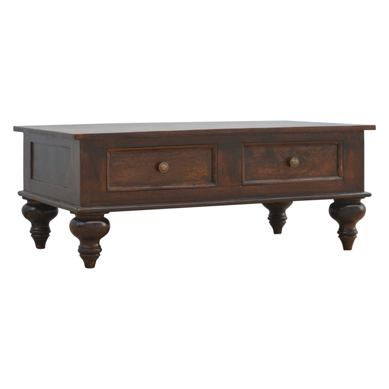 Solid Wood Coffee Table with Storage