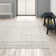Herrod Machine Woven White/Medium Gray Area Rug