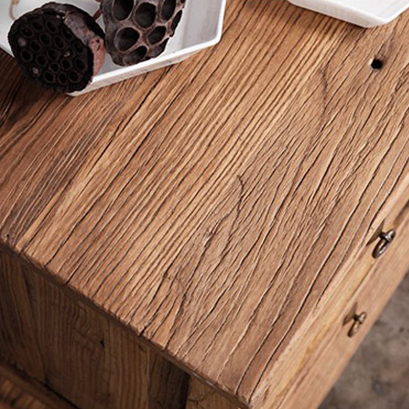 Armoire console en bois d'orme massif