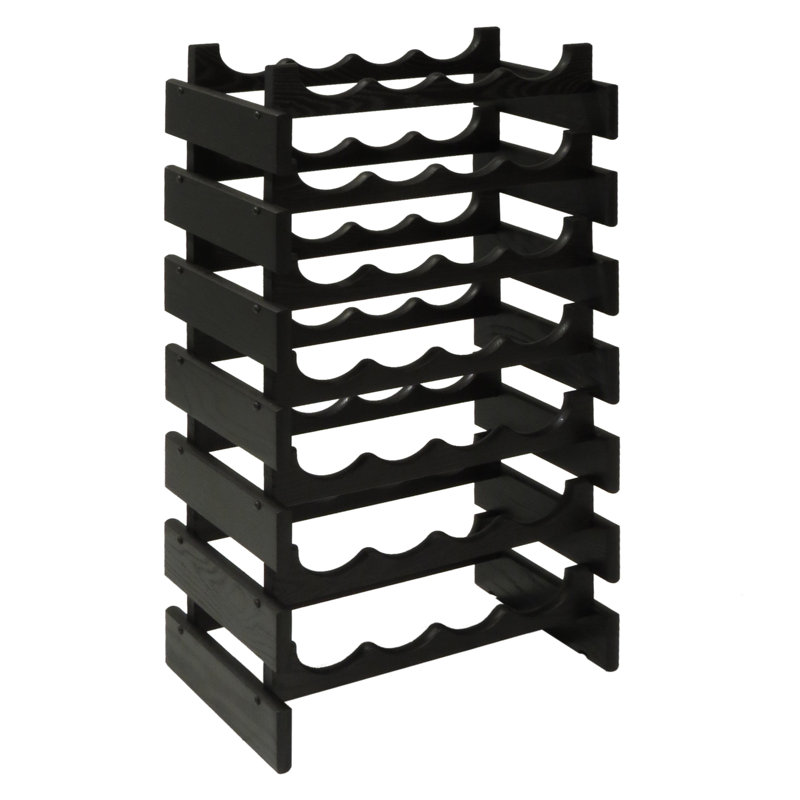 Support à vin Geis, H 33 po x l 17,62 po x P 10,75 po, Chêne moyen