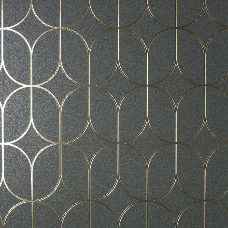 Platinum Rosco Trellis Wallpaper, Grey