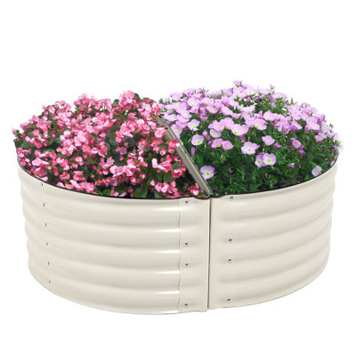 Pannu Metal D-Shaped Raised Garden Bed
