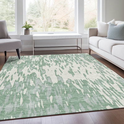 Premium Machine Washable Prisco Sage Rug
