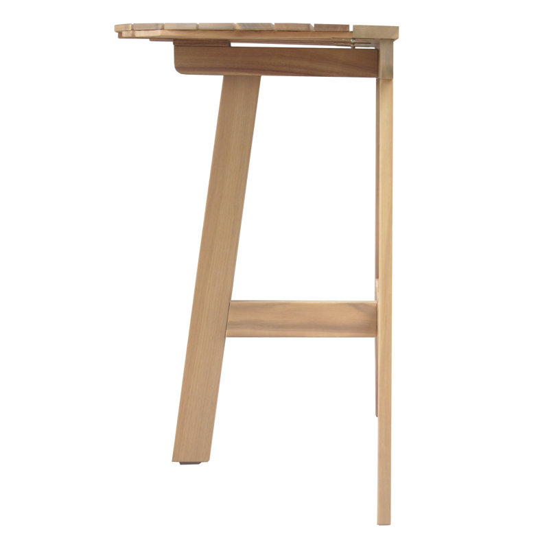 Airdrie Acacia Folding Outdoor Balcony Table , 70cm cm W 45cm cm D