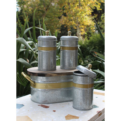 Metal Jar - Set of 3