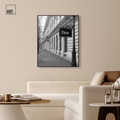 Parisian Street Canvas Fashion Prints by