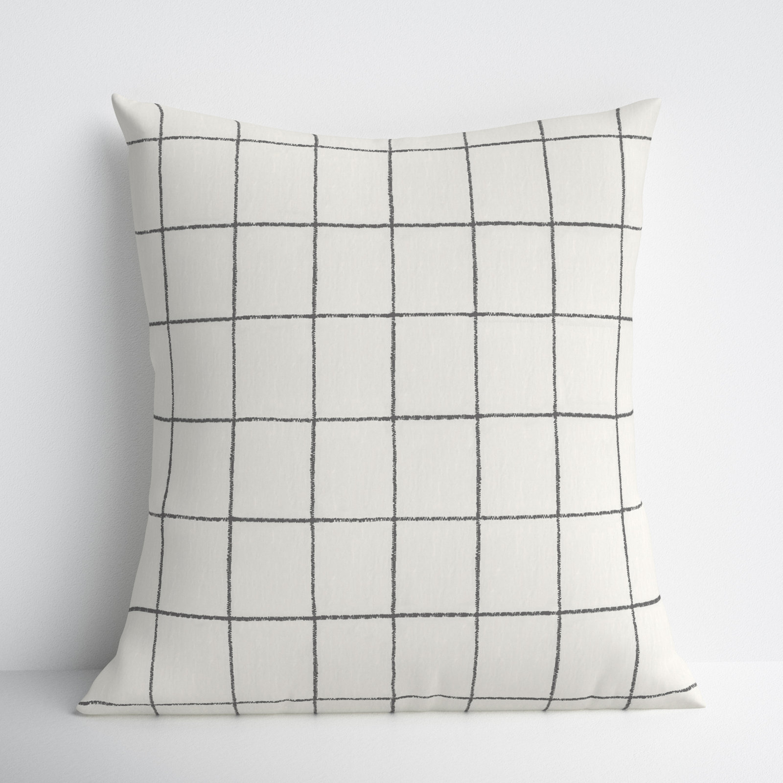 Solada Geometric Cotton Pillow Cover, Height(22") x Width(22")