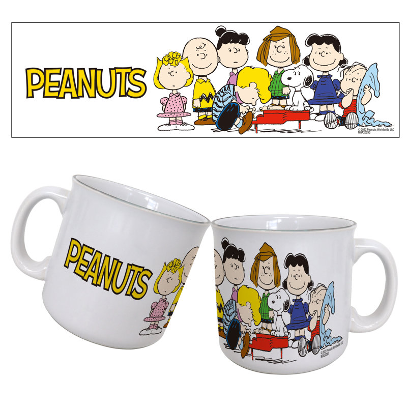 Peanuts - Group at the Piano 20 oz. Tasse de camping