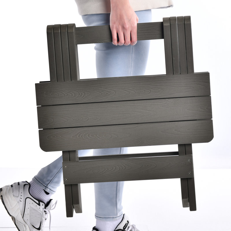 Table d'appoint de patio, Gris anthracite