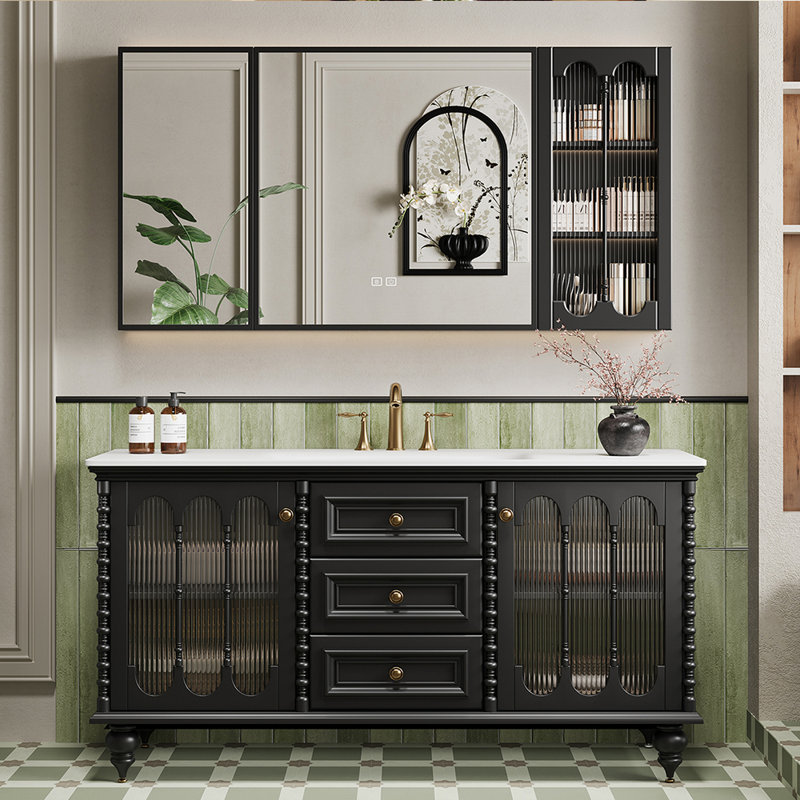 Armoire de salle de bain rétro, 51"