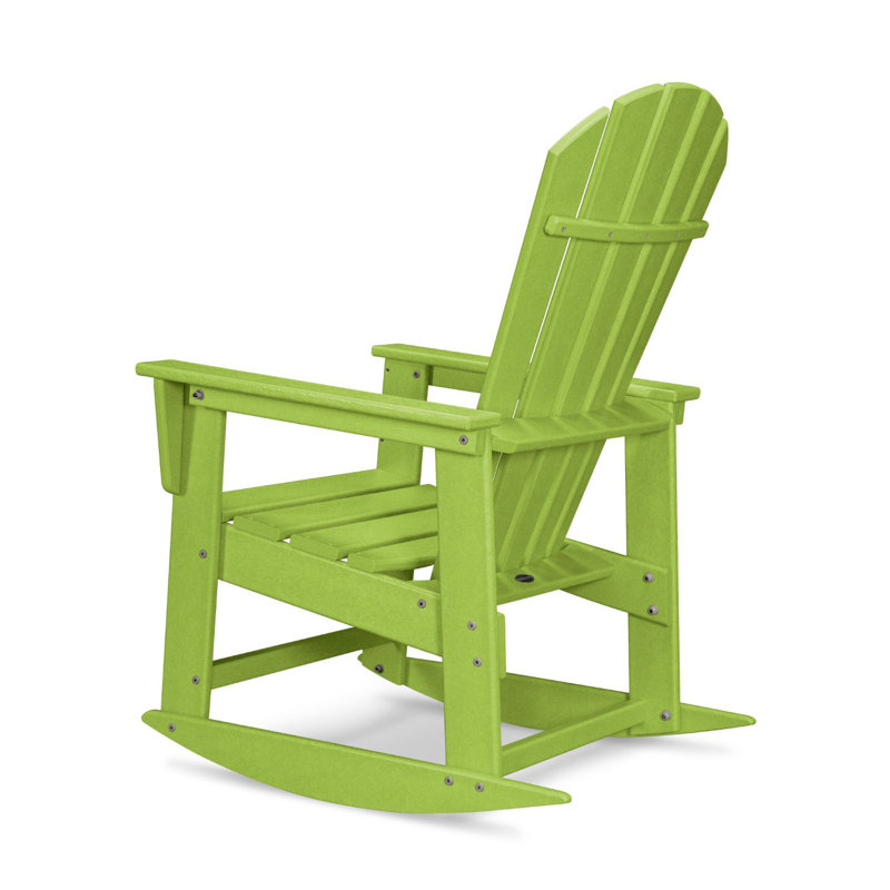 POLYWOOD South Beach Rocking Chair, Lime