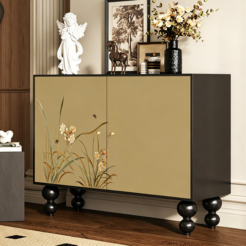 French Style Solid Wood Storage Cabinet