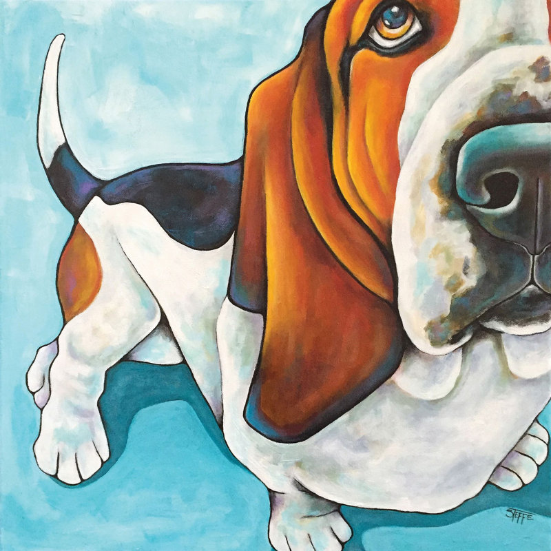 Stephanie Gerace - Wrapped Canvas Painting, 45cm H x 45cm W