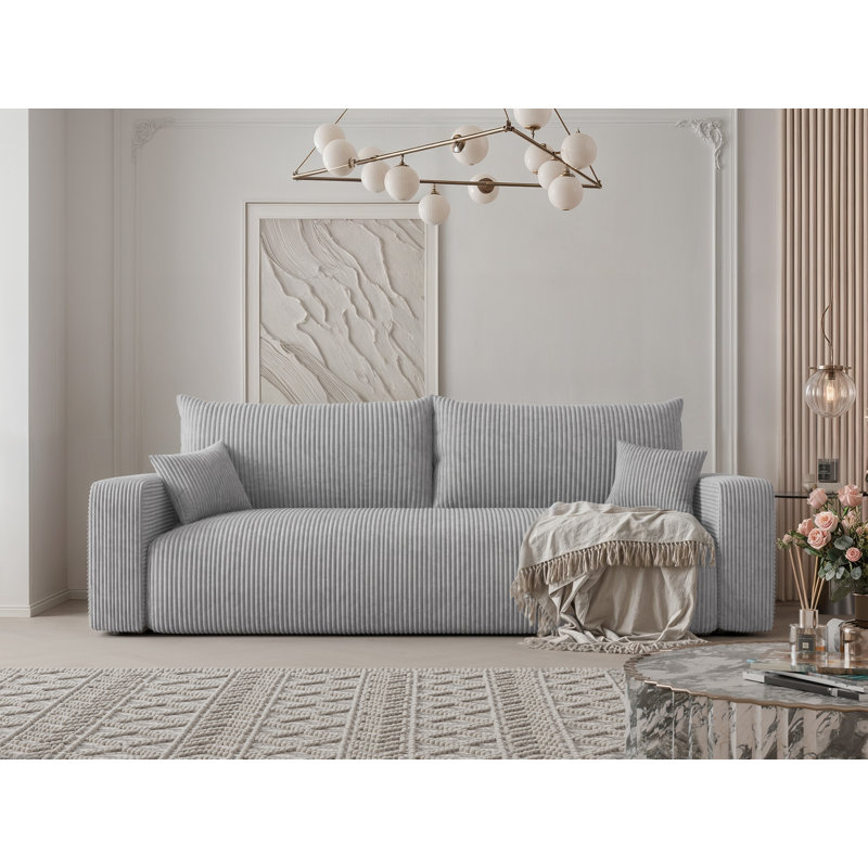 3 Seater Sofa, Light Grey