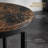 Rustic Brown Round Nesting Coffee Table Set Modern Space Saving Living Room Tables