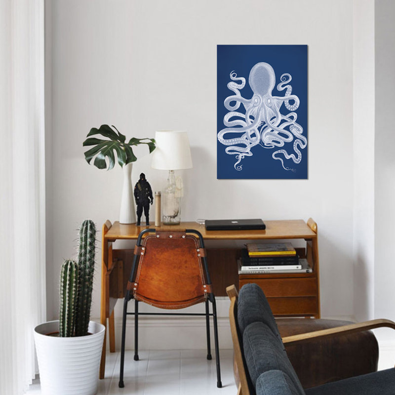 « octopus 9 i », impression sur toile, H 26 po x l 18 po x P 1,5 po