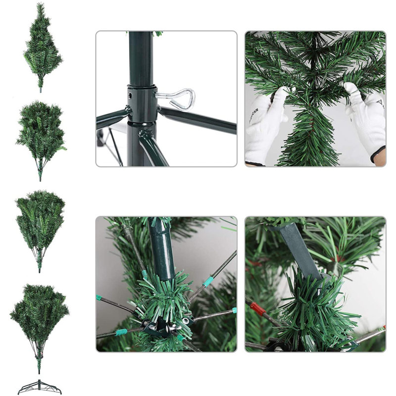 240cm H Artificial Fir Christmas Tree, 8.85ft