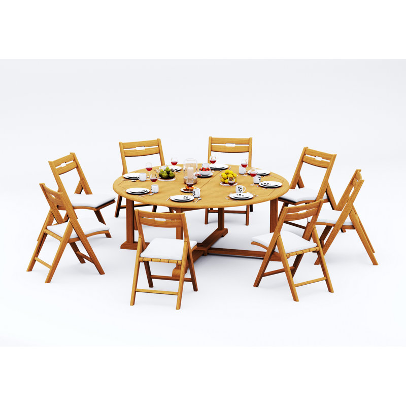 Ensemble repas extérieur rond Bormann, 8
