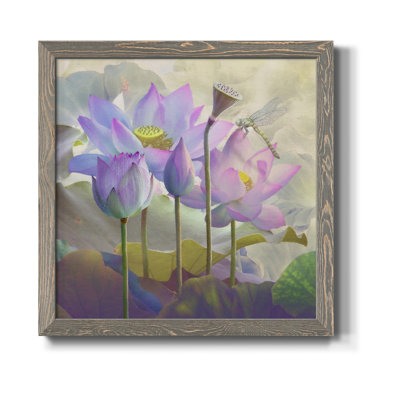 Lotus Sanctuary I-Premium, toile encadrée - prête à être accrochée