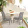 Patio 60" Round Dining Set With Removable Lazy Susan And Umbrella Hole