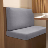 RV Dinette Cushion Cover Waterproof High Elasticity Corn Particle Texture Solid Colour Machine Washable Booth Protective Sleeve for 99-127cm RV Seat