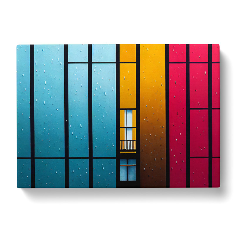 The Colourful Architecture - Wrapped Canvas Print, 35cm H x 50cm W x 3cm D
