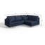 Corner Sofa with Wooden Legs In Scandinavian Style Knutsford-371157151-371157139