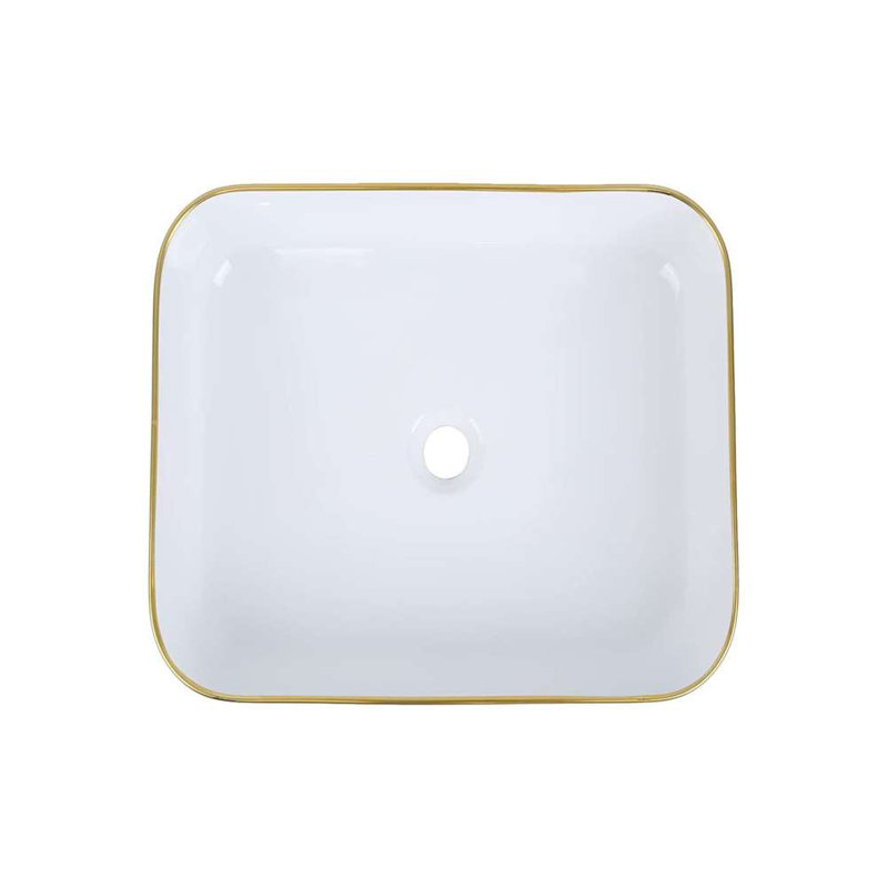 Fontana Vessel Sink and Gold Touchless Motion Sensor Faucet Combo