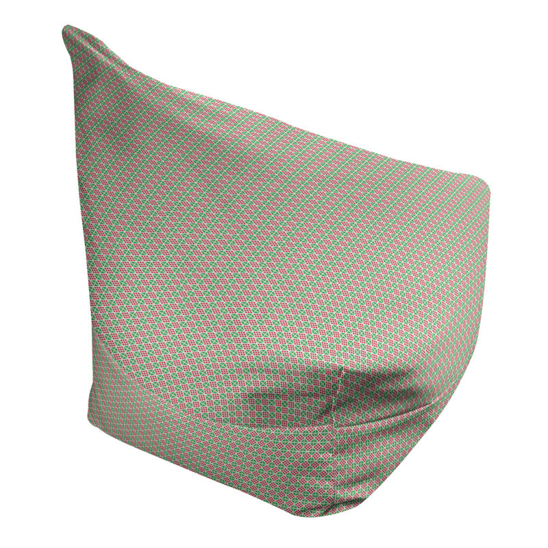 Fauteuil à billes et méridienne standard, Vert / Rouge, H 25 po x l 27 po x P 30 po