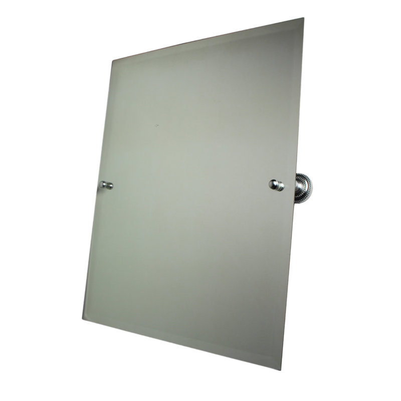Metal Wall Mirror, Satin Chrome