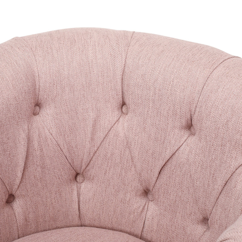 Canapé moderne + repose-pieds, Rosé