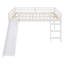 Lit mezzanine avec glissade, lit double