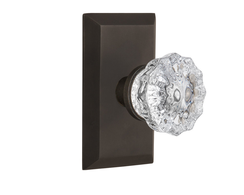 Studio Plate with Crystal Door Knob Nostalgic Warehouse 